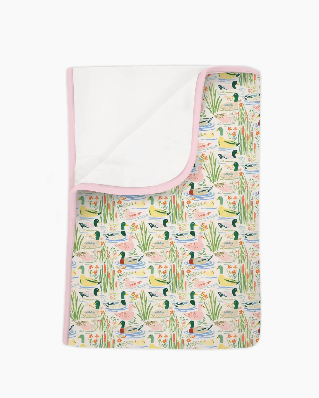 Whimsical Mallard Duck Bamboo Blanket