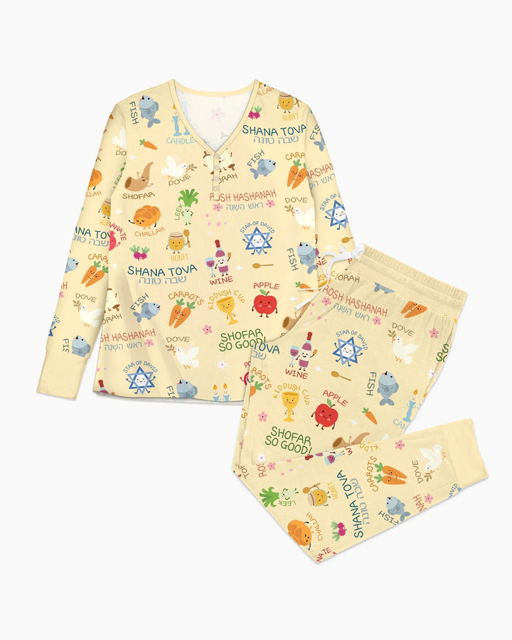 Family Rosh Hashanah Matching Bamboo Women Pajama Set