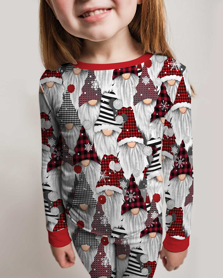 Christmas Gnome Bamboo Two Piece Long Sleeve Pajama Set