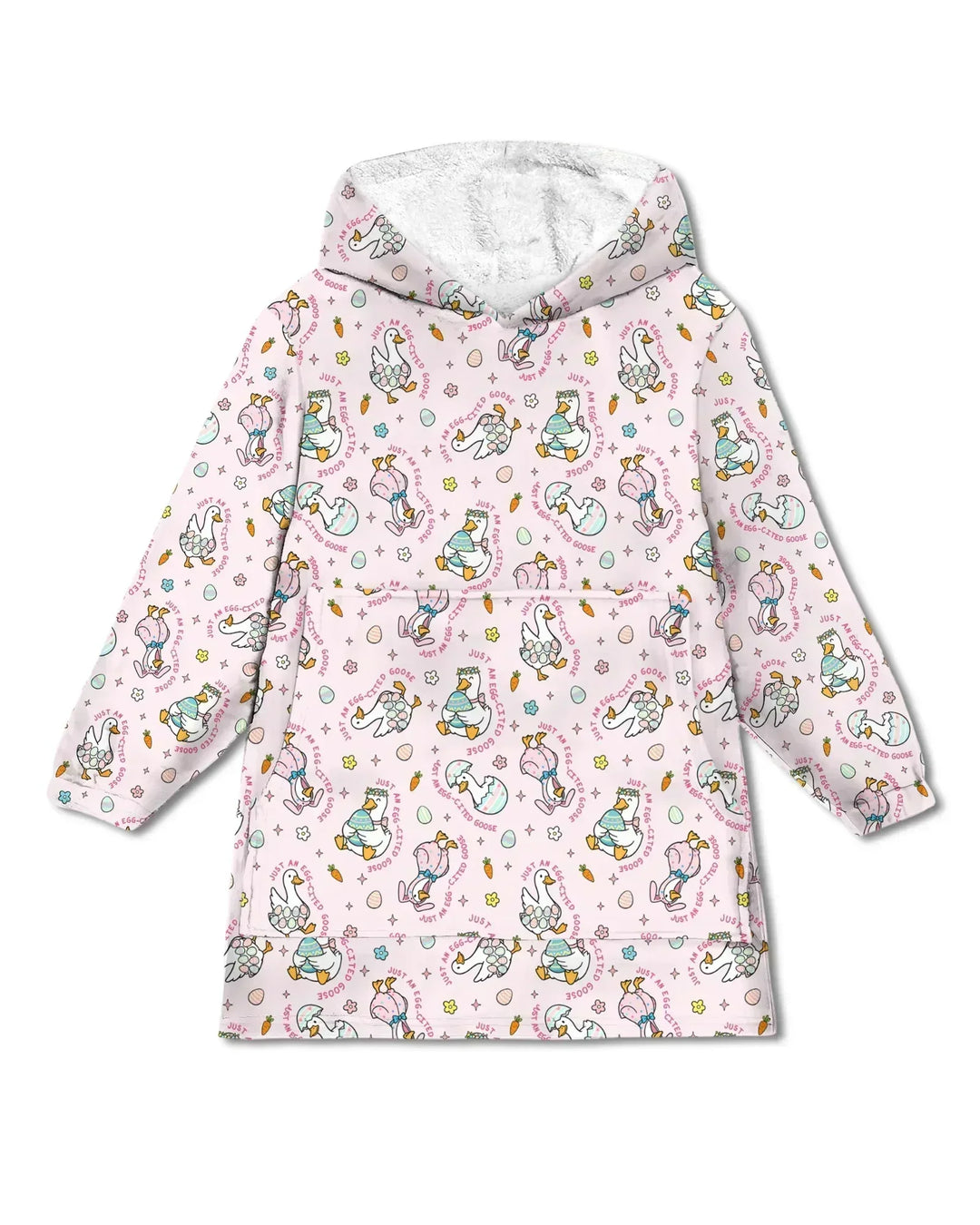 Easter Silly Goose Wearable Bamboo Blanket Hoodie