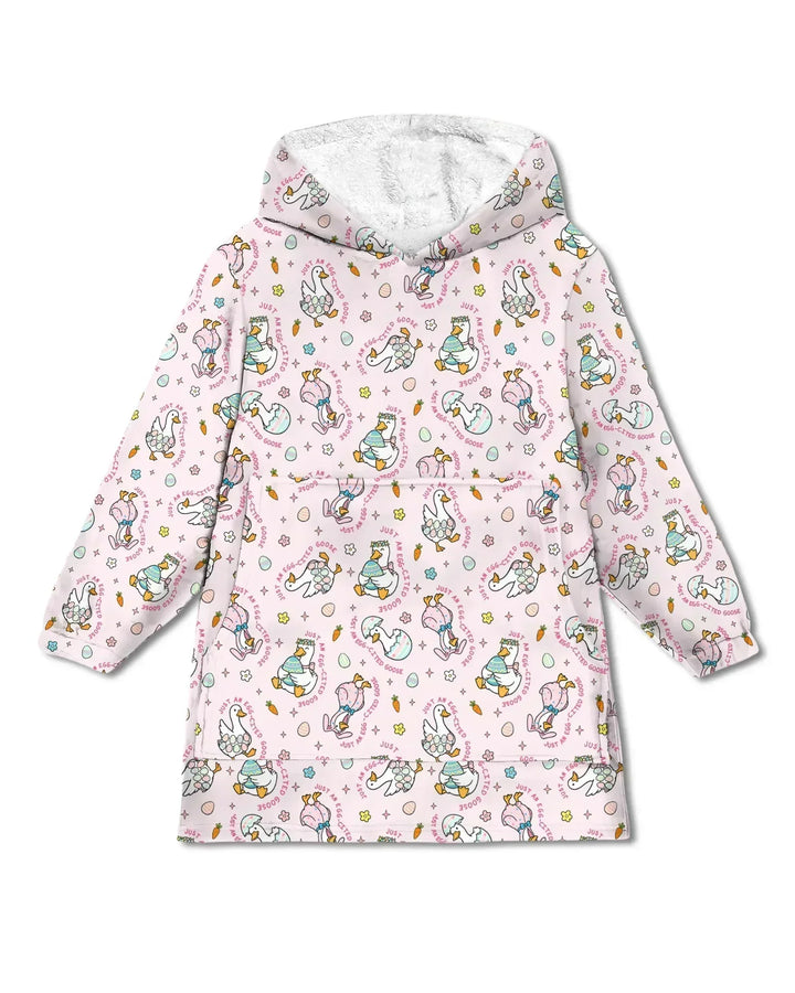 Easter Silly Goose Wearable Bamboo Blanket Hoodie