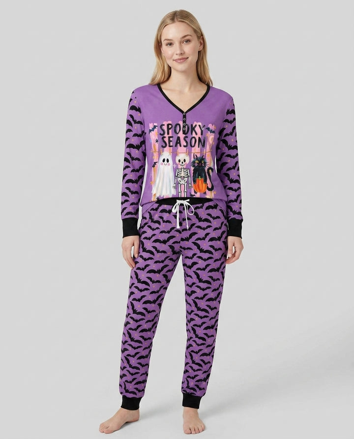 Bats & Boos Family Matching Bamboo Women Pajama Set