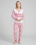 Sleigh All Day Santa Claus  Bamboo Women Pajama Set