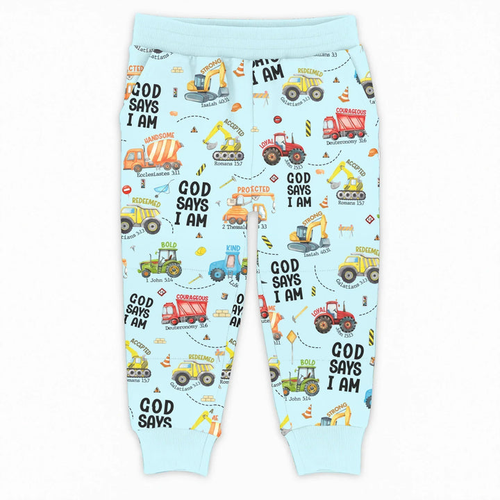God Says I Am Boy Bamboo Jogger