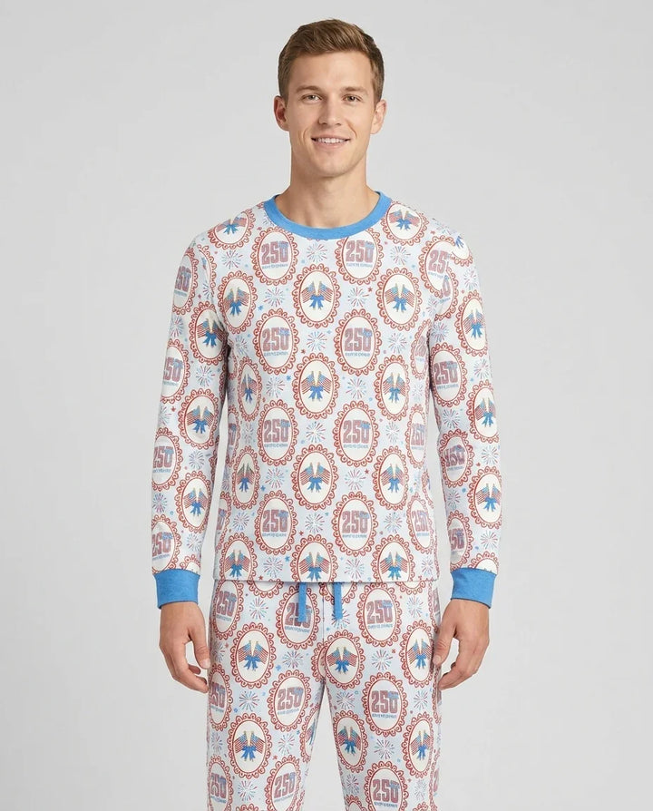 Patriotic Coquette Bamboo Men's Pajama Set