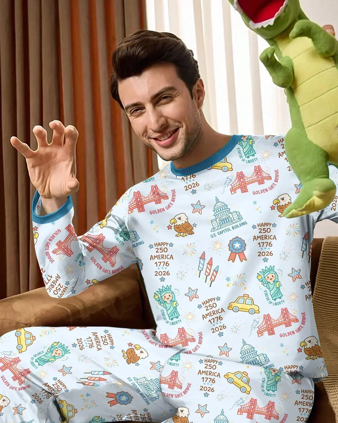 250 Years Of Freedom Bamboo Men's Pajama Set