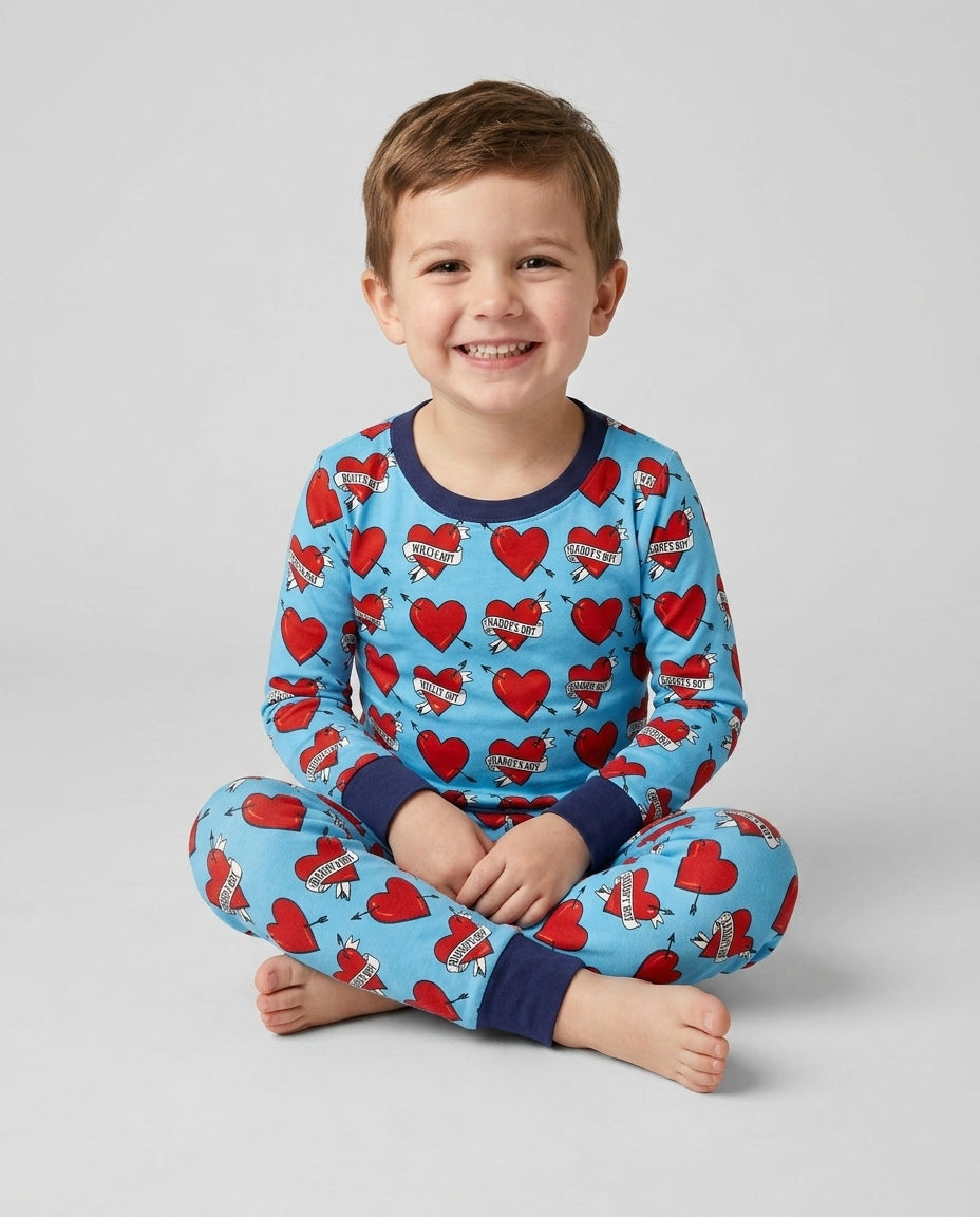 Dad's Kids Bamboo Two Piece Long Sleeve Pajama Set