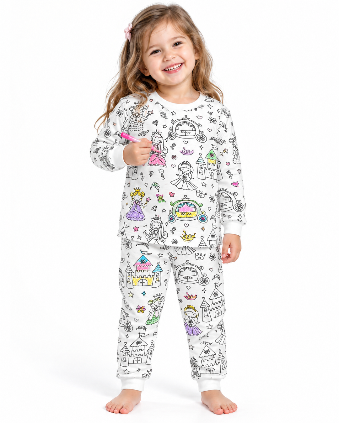 Sweet Dream Colorable Bamboo Two Piece Pyjamas Set