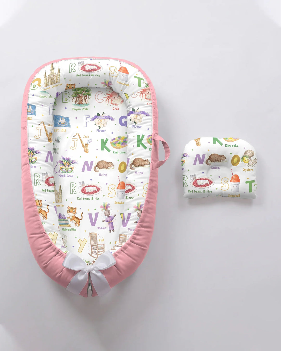 Alphabet of Lousiana Bamboo Baby Nest Bed