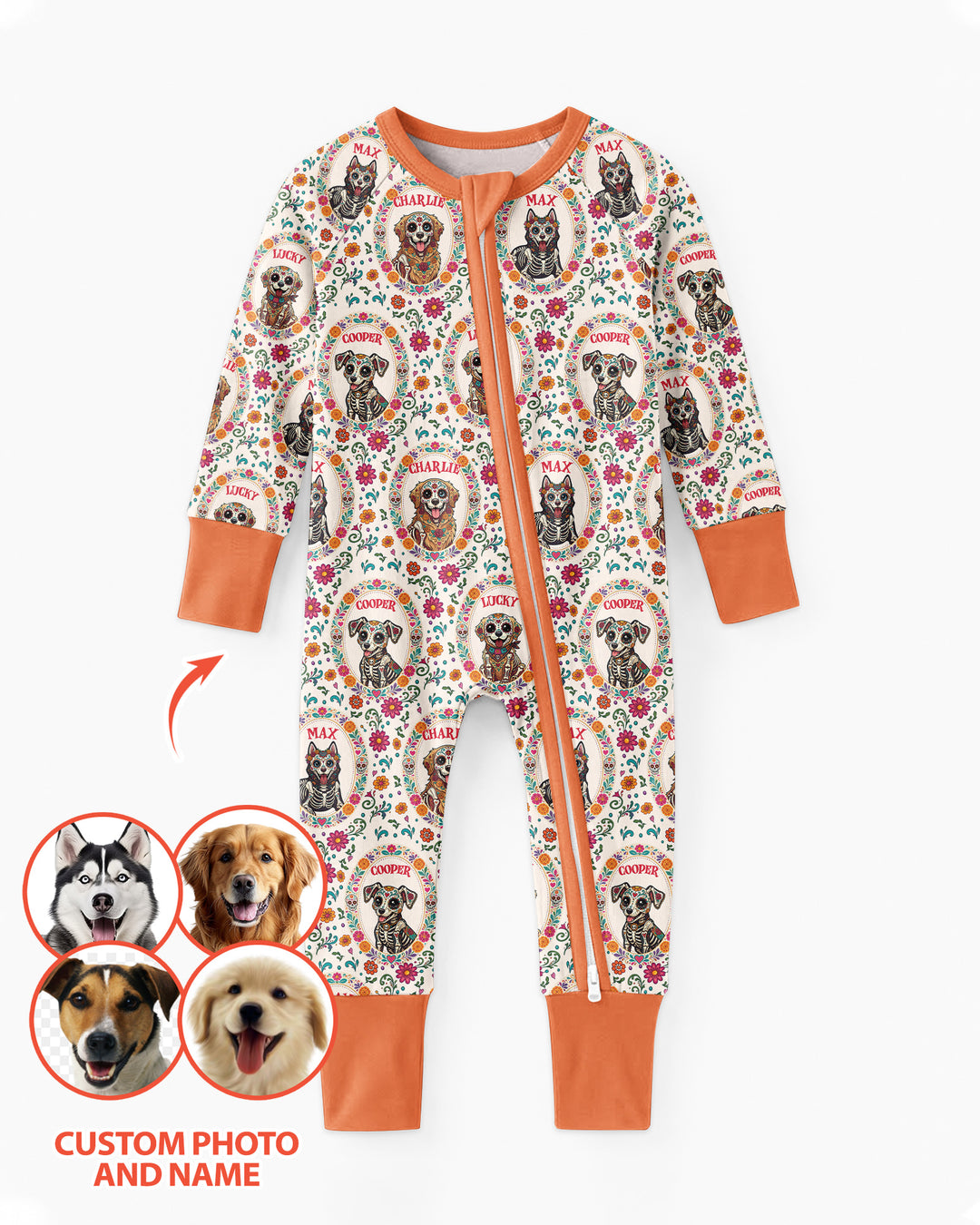 Hispanic Floral Dog Bamboo Convertible Zippy