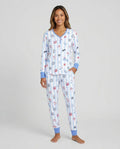 Red, White & Beachy Family Matching Bamboo Women Pajama Set