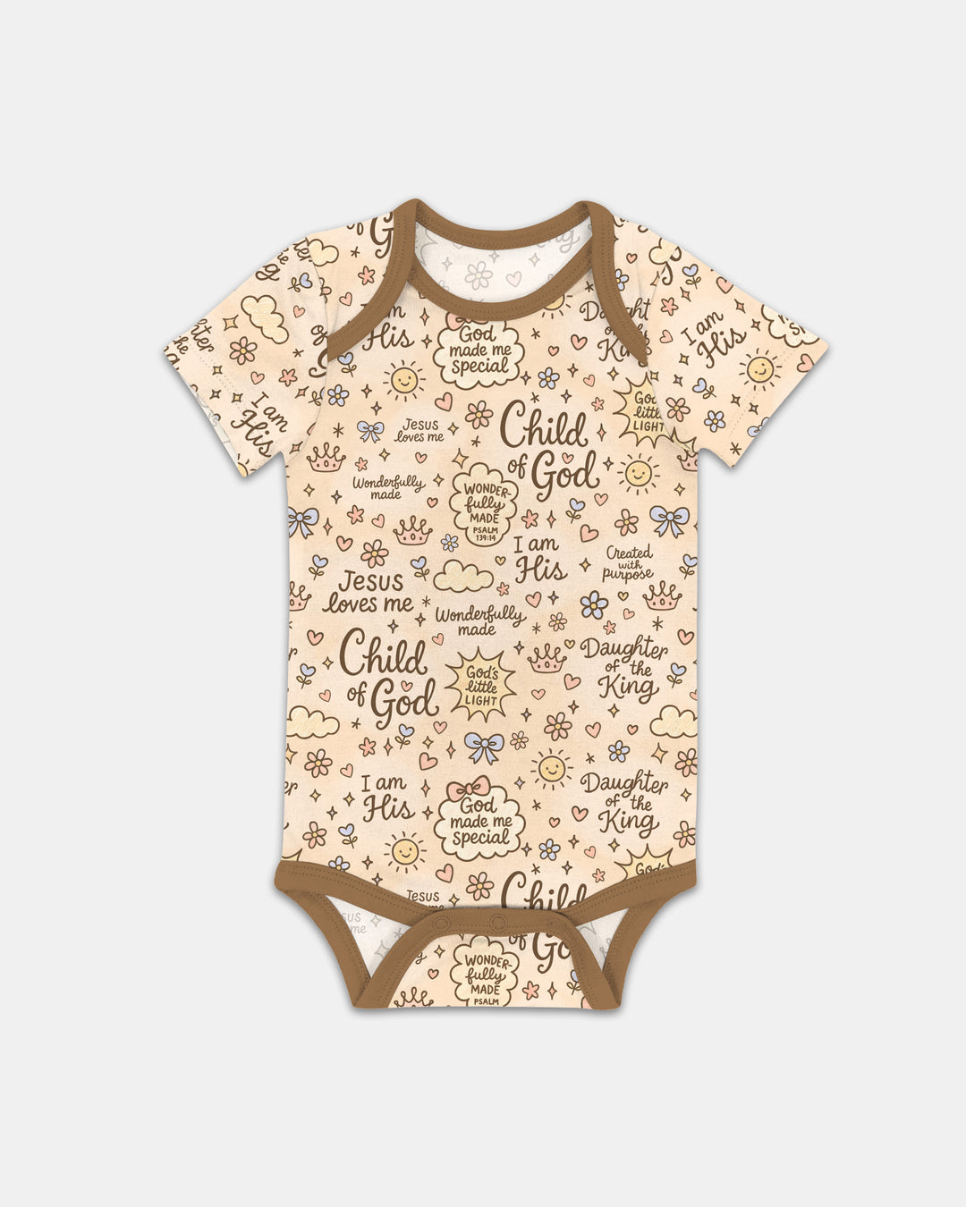 Child Of God Jesus Loves Me Bamboo Bodysuit