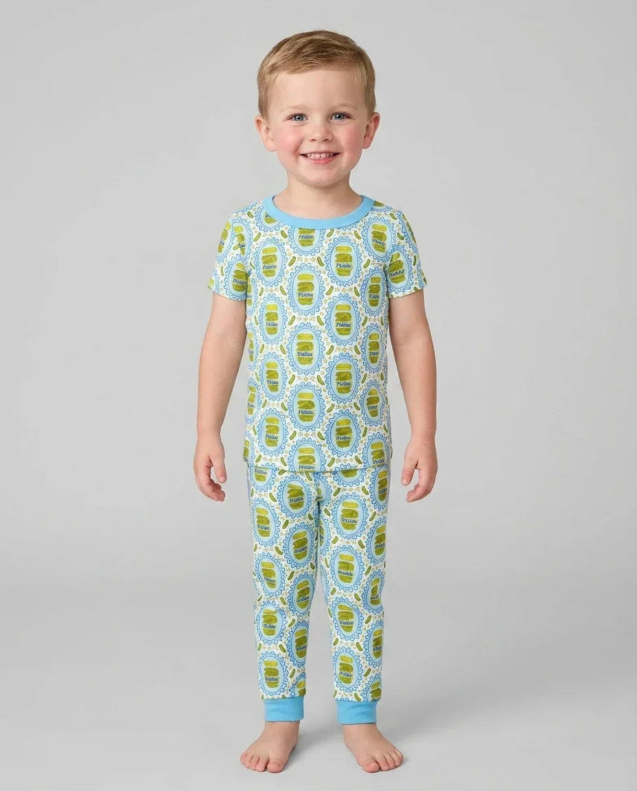 Pickle Coquette Bamboo Two Piece Short Sleeve Pajama Set