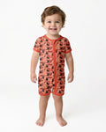 Black Cat Ditsy Bamboo Shorty Zippy
