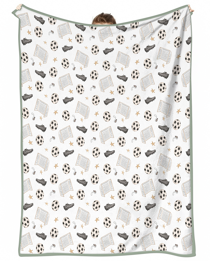 Little Soccer Star Bamboo Blanket
