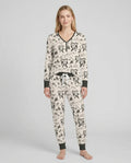 Vintage Jimothy Racoon Family Matching Bamboo Women Pajama Set