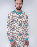 Happy 250 America I love USA Bamboo Men's Pajama Set