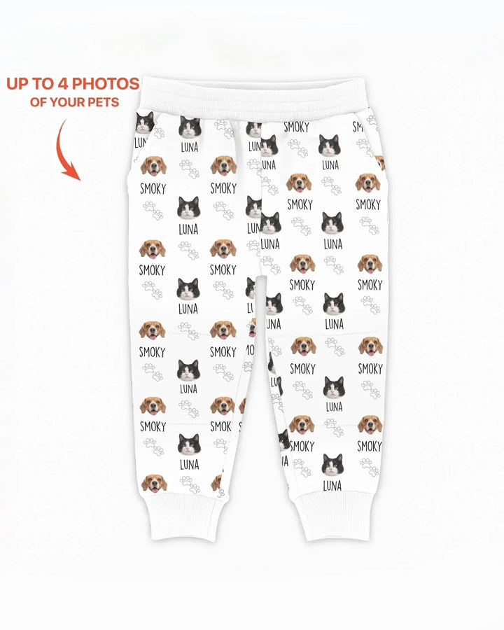 Custom Name and Pet Photos Bamboo Jogger