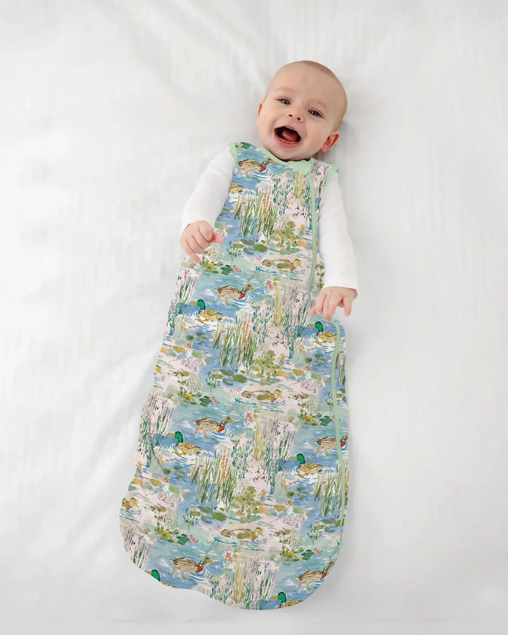 Watercolor Mallard Duck Bamboo Sleep Bag