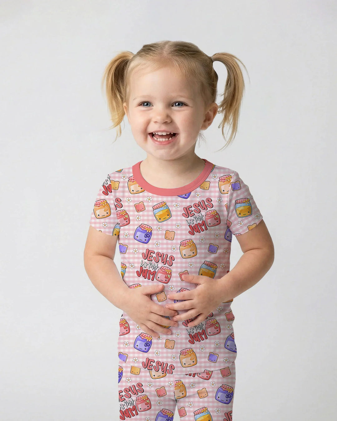 Jesus is My Jam Bamboo Two Piece Short Sleeve Pajama Set