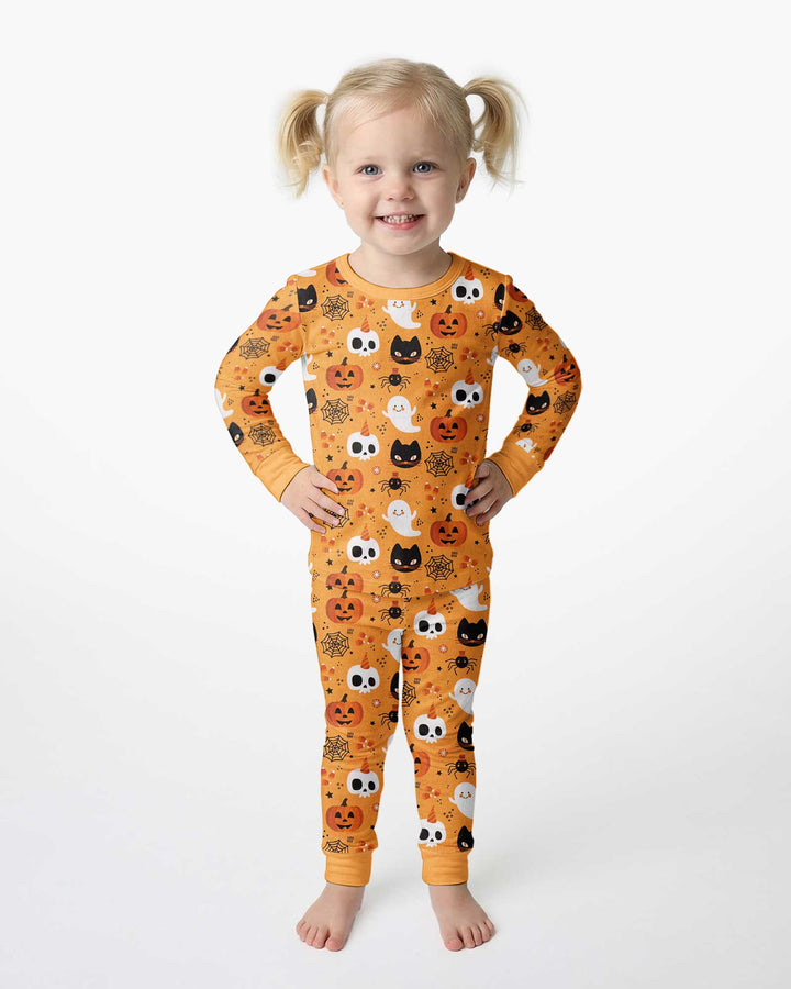 Halloween Party Bamboo Two Piece Long Sleeve Pajama Set