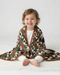 Retro Gothic Halloween Patchwork Bamboo Blanket