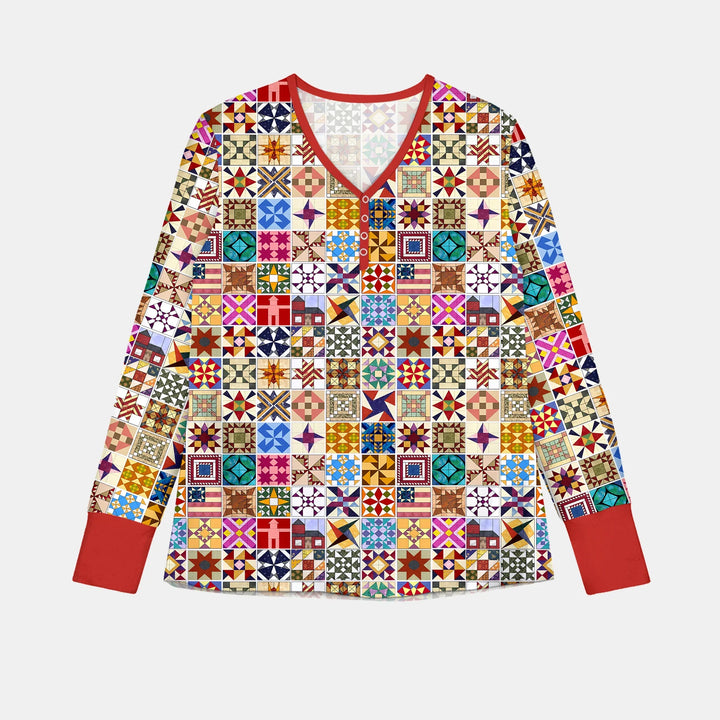 Heritage Quilt Bamboo Women Pajama Set