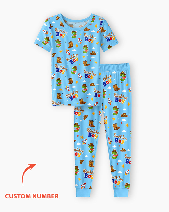 CUSTOM Template Bamboo Two Piece Short Sleeve Pyjamas Set