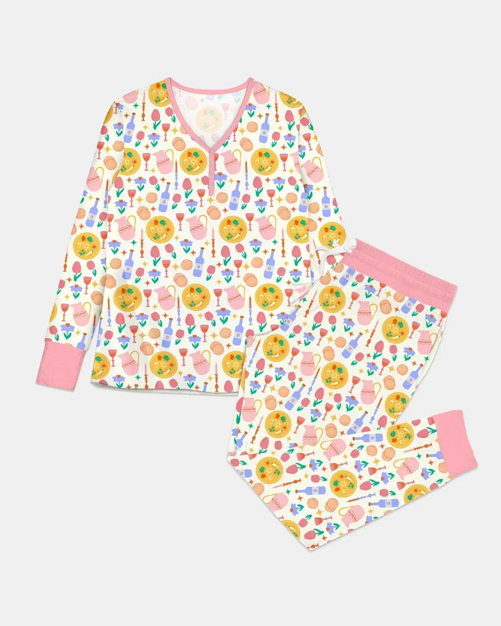 Pesach Sameach Matching Family Bamboo Women Pajama Set