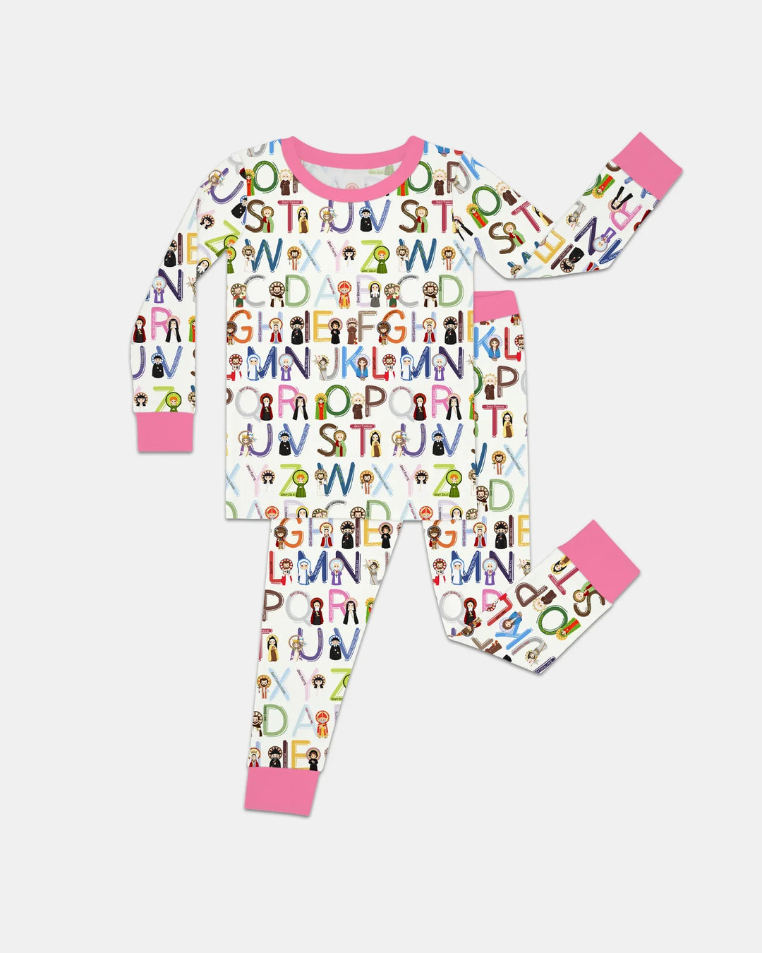 Saint ABCs Bamboo Two Piece Long Sleeve Pajama Set