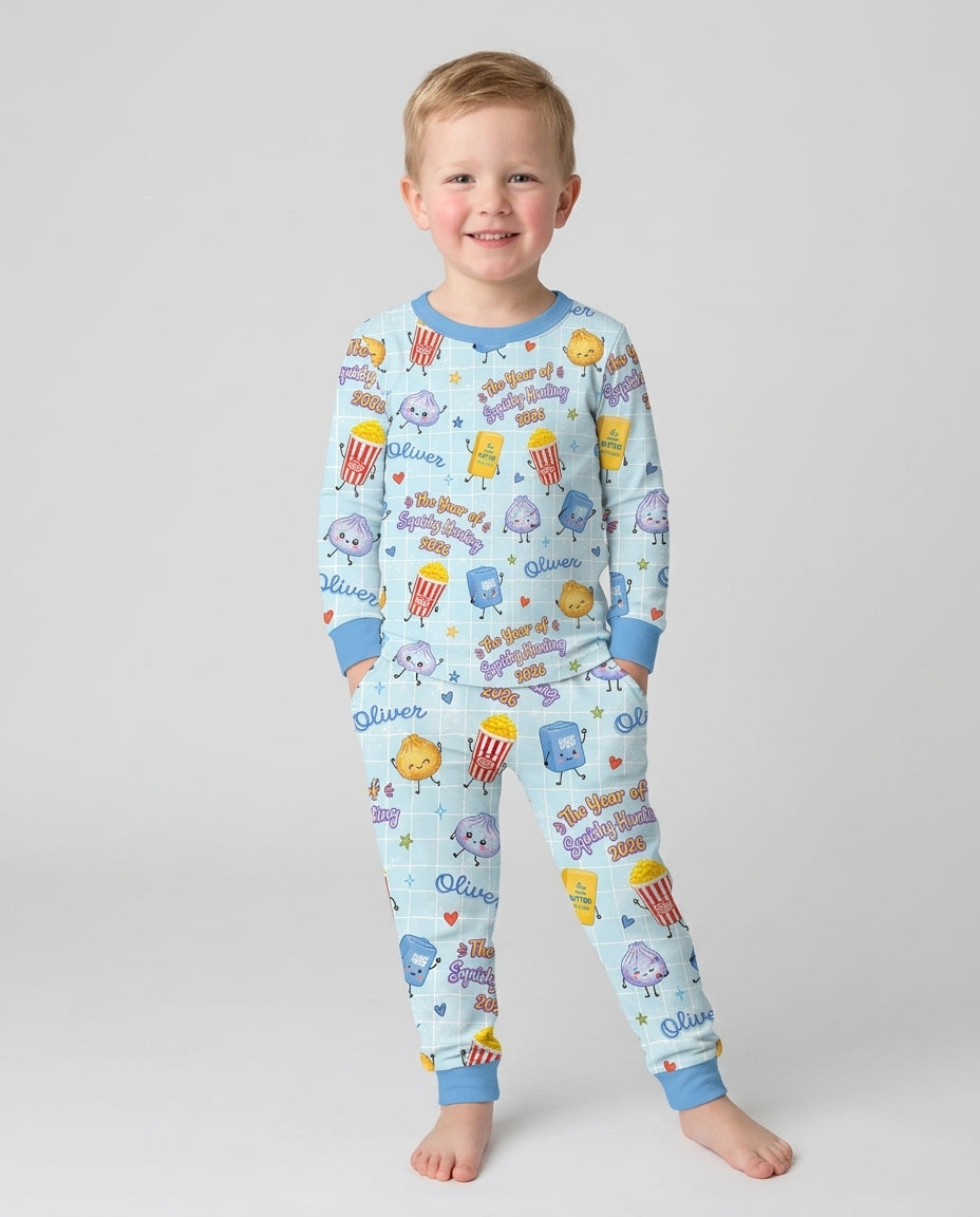 The Year of Squishy Hunting Bamboo Two Piece Long Sleeve Pajama Set
