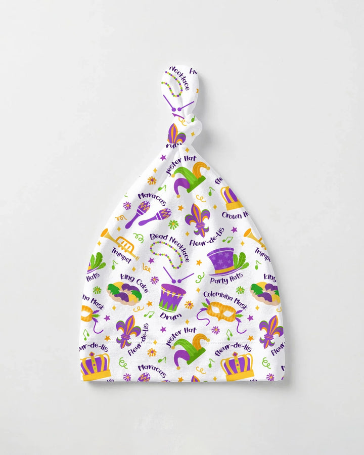 Mardi Gras Family Matching Bamboo Knotted Hat