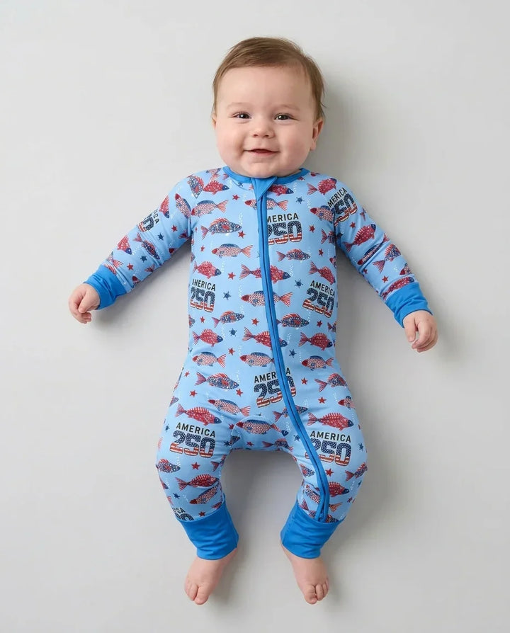 Stars and Stripes Fish Bamboo Convertible Zippy