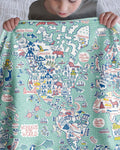 Hello World Wonders Bamboo Blanket