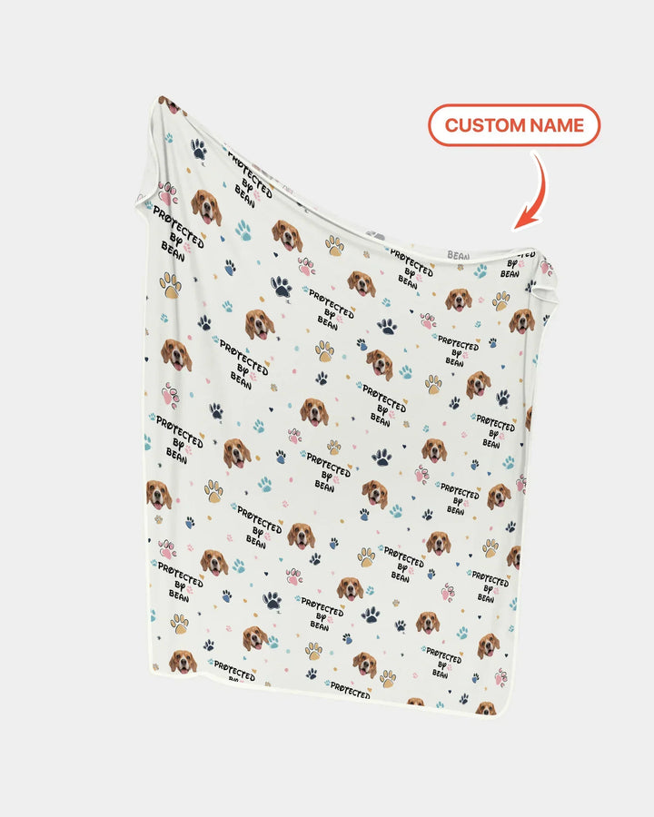 Custom Dog Pattern Bamboo Blanket