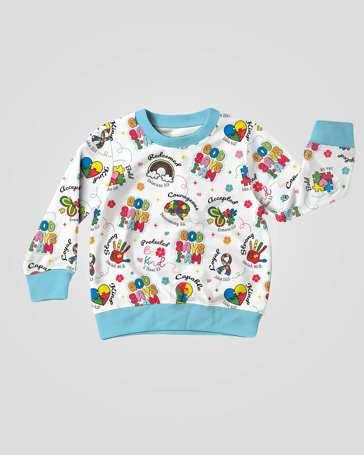 God Says I am Different Bamboo Crewneck Sweatshirt