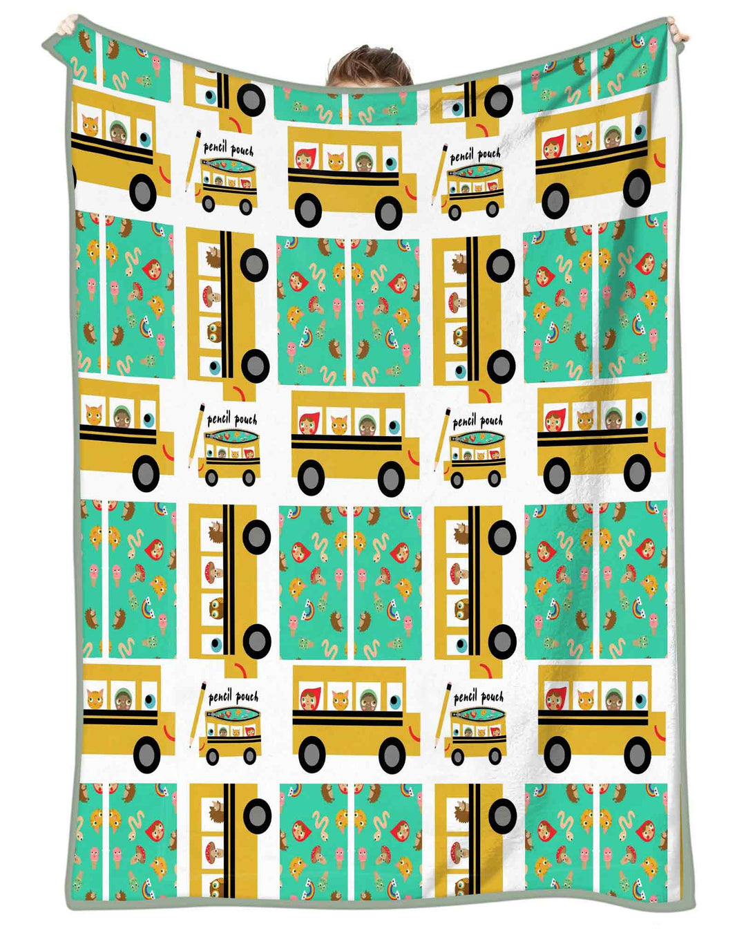 School Bus Adventures Bamboo Blanket