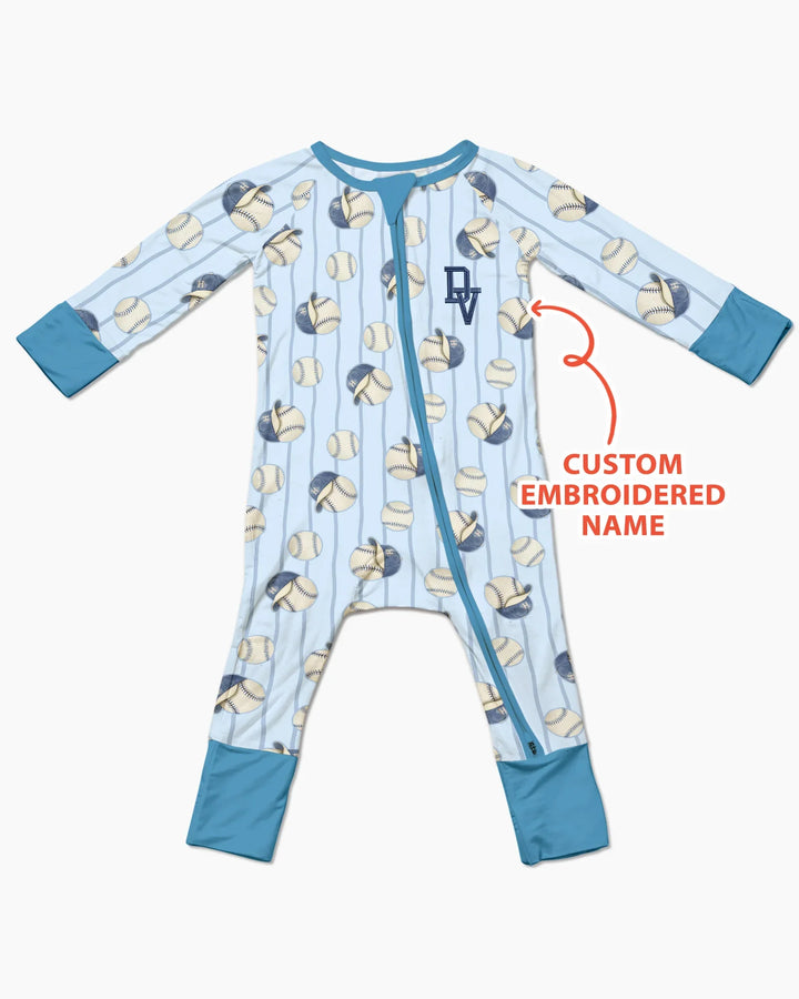 Custom Embroidered Baseball Bamboo Convertible Zippy