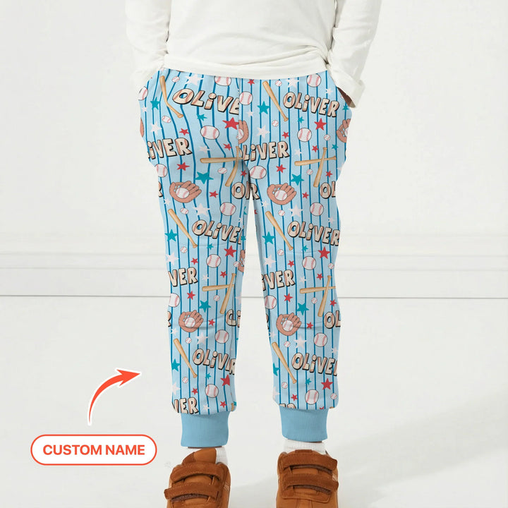 Custom name Little Baller Bamboo Jogger