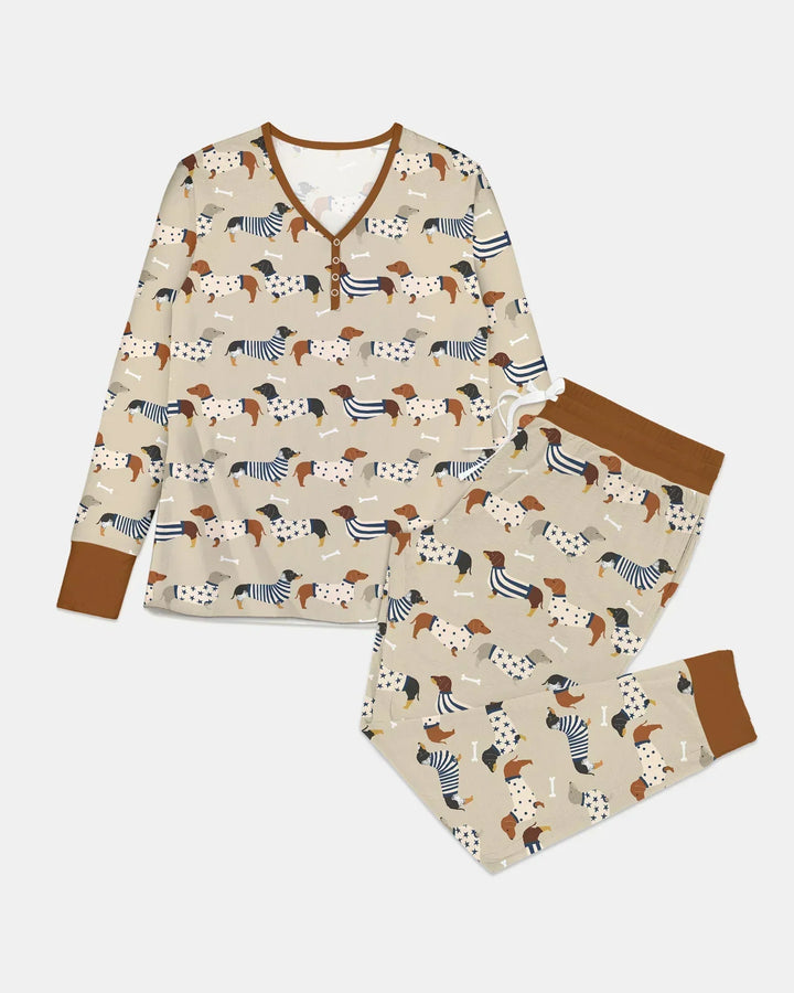 Cute Wieners Bamboo Women Pajama Set