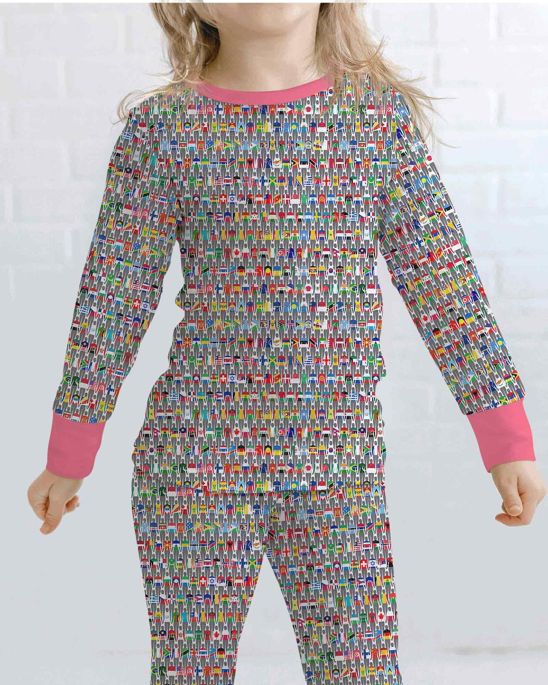 Around The World Bamboo Two Piece Long Sleeve Pajama Set