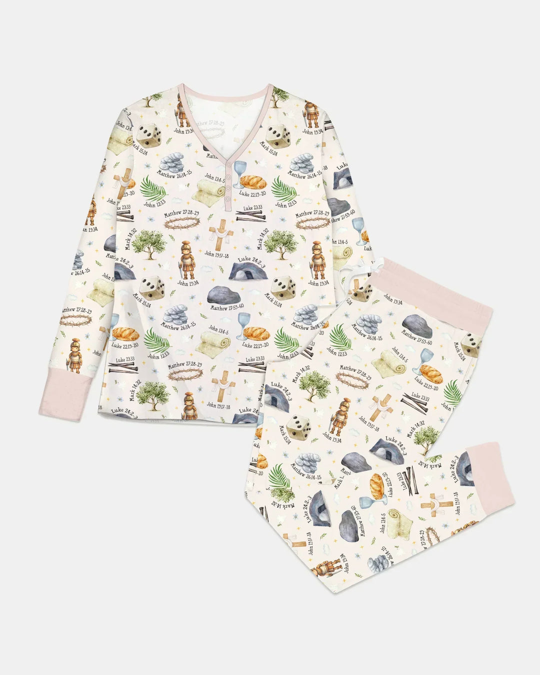 He Is Risen Family Matching Bamboo Women Pajama Set