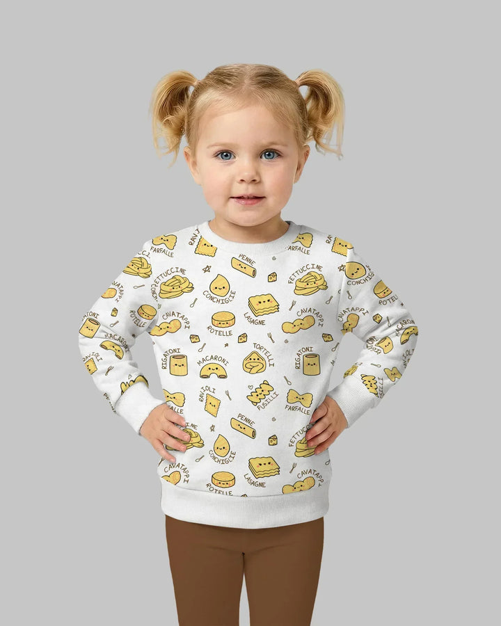 Kawaii Pasta Bamboo Crewneck Sweatshirt