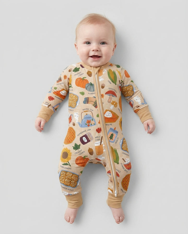 Cozy Season Mommy & Me Matching Bamboo Convertible Zippy