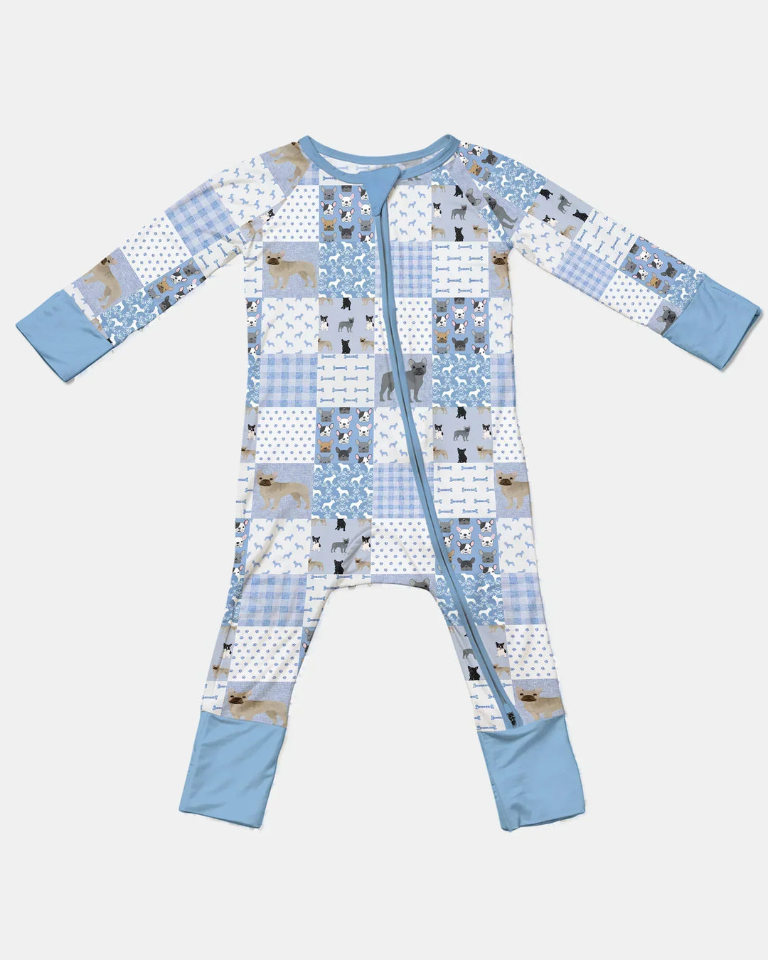 Frenchies Patchwork Family Matching Bamboo Convertible Zippy