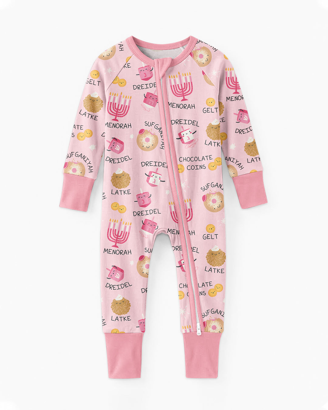 Family Hanukkah Matching Bamboo Convertible Zippy