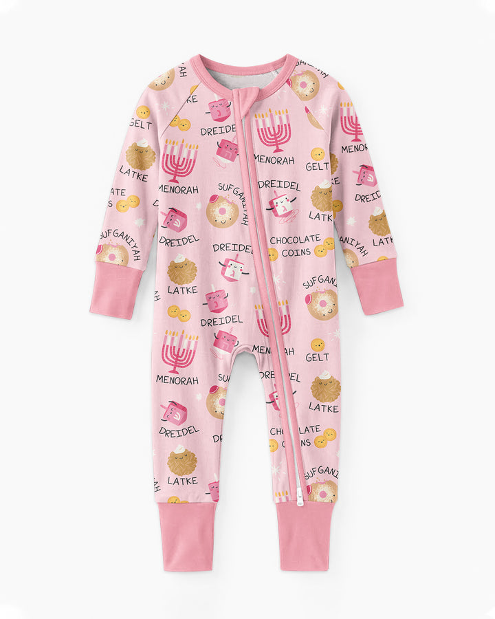 Family Hanukkah Matching Bamboo Convertible Zippy