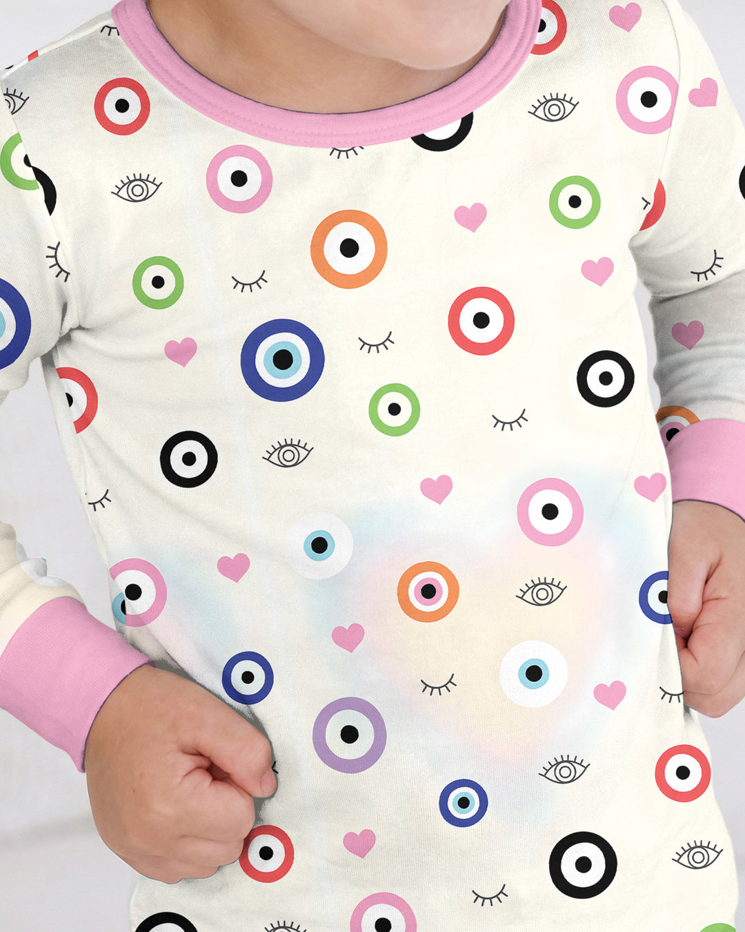 Evil Eye Bamboo Two Piece Long Sleeve Pajama Set