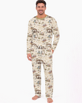 Silent Night Nativity Bamboo Men's Pajama Set