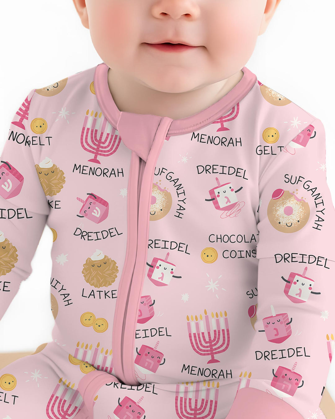 Family Hanukkah Matching Bamboo Convertible Zippy